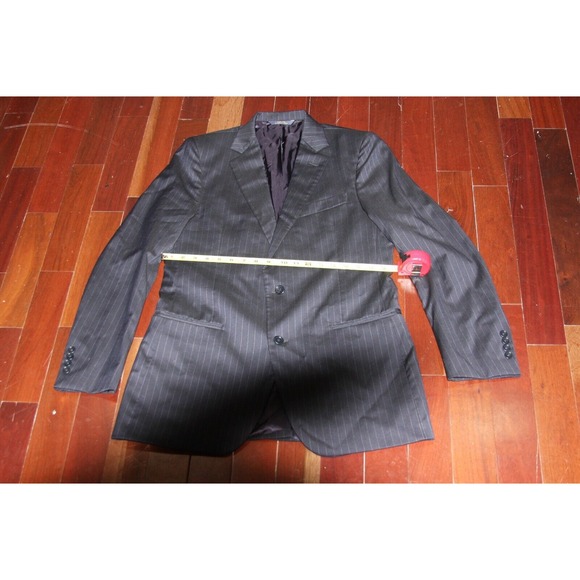 Brooks Brothers 1818 Fitzgerald Black Striped 2-Btn Wool Suit Made in USA 39L33W - Picture 13 of 15